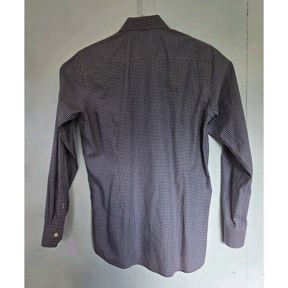 Eton Shirt Mens 42 16.5 Contemporary Checkered Long Sleeve Dress Office Business - Picture 5 of 8